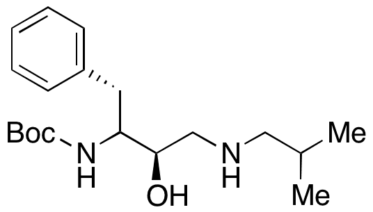 tert-Butyl ((1S)-1-Hydroxy-1(isobutylamino)-3-phenylpropan-2-yl)carbamate - Chemical structure and product image