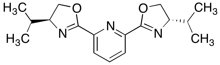2,6-Bis[(4S)-(-)-isopropyl-2-oxazolin-2-yl]pyridine - Chemical structure and product image