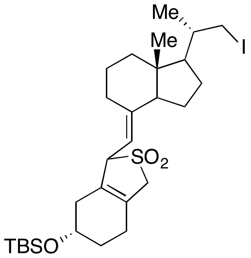 (6S)-6-[[tert-Butyldimethylsilyloxy]-1,3,4,5,6,7-hexahydro-1-[(E)-[(1R,3aS,7aR)-octahydro-1-[(1S)-2-iodo-1-methylethyl]-7a-methyl-4H-inden-4-ylidene]methyl]benzo[c]thiophene 2,2-Dioxide - Chemical structure and product image