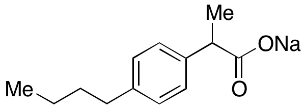 p-Butyl Ibuprofen Sodium Salt - Chemical structure and product image