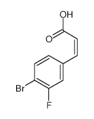 4-Bromo-3-fluorocinnamic acid - Chemical structure and product image