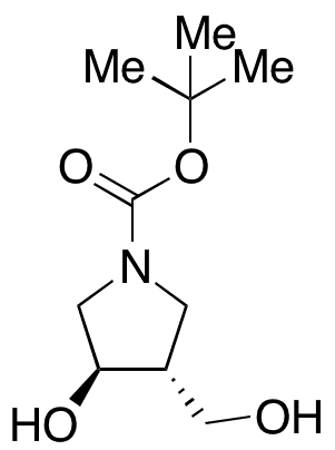(3R,4R)-tert-Butyl 3-Hydroxy-4-(hydroxymethyl)pyrrolidine-1-carboxylate - Chemical structure and product image