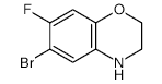 6-Bromo-7-fluoro-3,4-dihydro-2H-1,4-benzoxazine - Chemical structure and product image