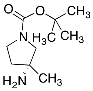tert-Butyl (3R)-3-Amino-3-methylpyrrolidine-1-carboxylate - Chemical structure and product image