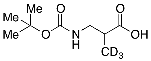 3-[(tert-Butoxycarbonyl)amino]-2-methylpropanoic-d3 Acid - Chemical structure and product image
