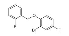 2-Bromo-4-fluoro-1-(2-fluorobenzyloxy)benzene - Chemical structure and product image