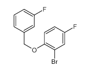 2-Bromo-4-fluoro-1-(3-fluorobenzyloxy)benzene - Chemical structure and product image
