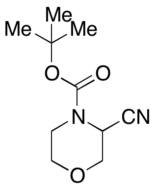 tert-Butyl 3-Cyanomorpholine-4-carboxylate - Chemical structure and product image