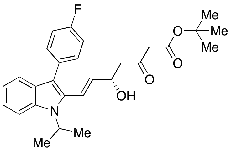 O-tert-Butyl-3-keto Fluvastatin - Chemical structure and product image