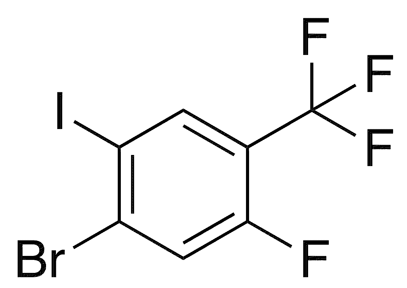 4-Bromo-2-fluoro-5-iodobenzotrifluoride - Chemical structure and product image
