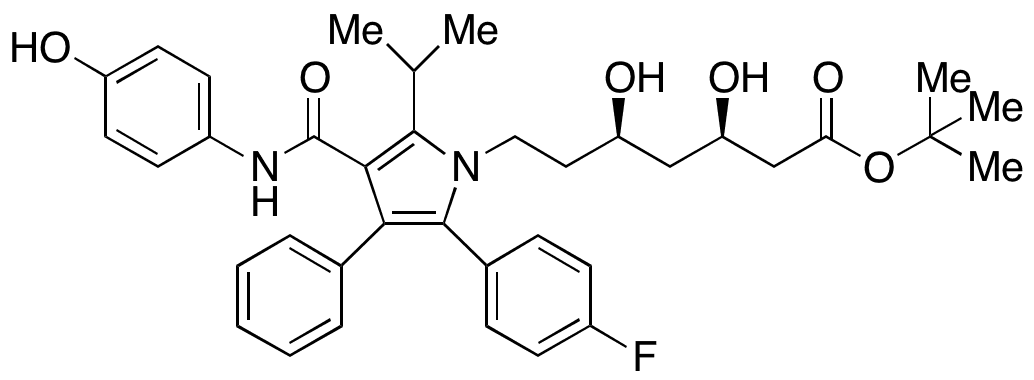 tert-Butyl-4-hydroxy Atorvastatin - Chemical structure and product image