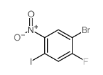 1-Bromo-2-fluoro-4-iodo-5-nitrobenzene - Chemical structure and product image