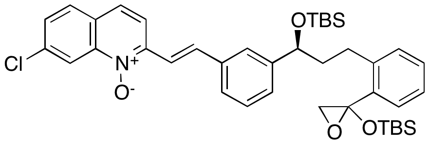 2-((E)-3-((1S)-1-((tert-Butyldimethylsilyl)oxy)-3-(2-(2-((tert-butyldimethylsilyl)oxy)oxiran-2-yl)phenyl)propyl)styryl)-7-chloroquinoline 1-Oxide - Chemical structure and product image