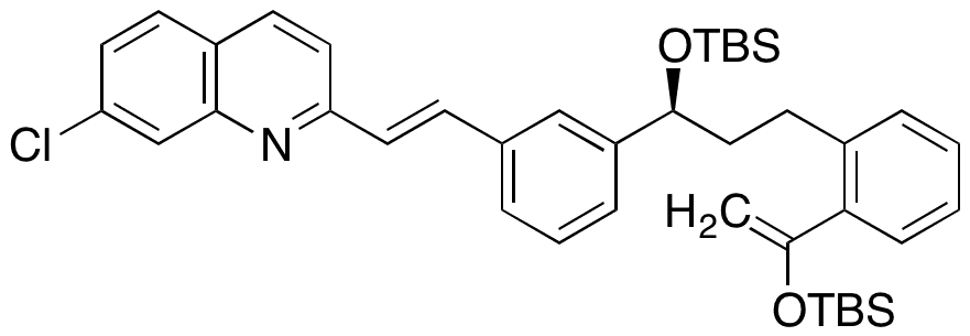 (S,E)-2-(3-(1-((tert-Butyldimethylsilyl)oxy)-3-(2-(1-((tert-butyldimethylsilyl)oxy)vinyl)phenyl)propyl)styryl)-7-chloroquinoline - Chemical structure and product image