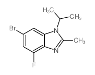 6-Bromo-4-fluoro-1-isopropyl-2-methyl-1h-benzo[d]imidazole - Chemical structure and product image