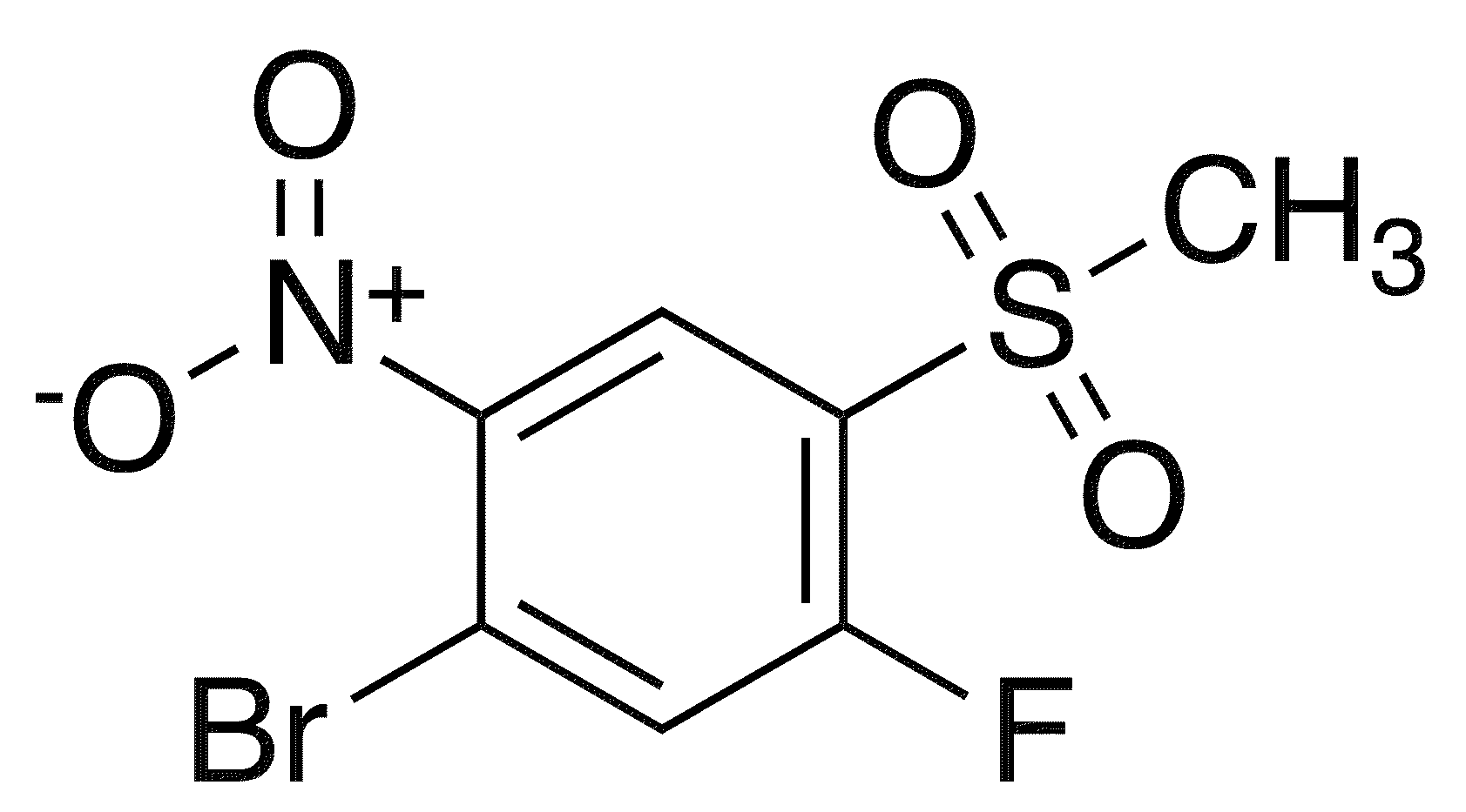 1-Bromo-5-fluoro-4-methanesulfonyl-2-nitrobenzene - Chemical structure and product image
