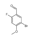 5-Bromo-2-fluoro-4-methoxybenzaldehyde - Chemical structure and product image