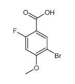 5-Bromo-2-fluoro-4-methoxybenzoic acid - Chemical structure and product image