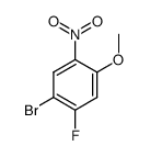 1-Bromo-2-fluoro-4-methoxy-5-nitrobenzene - Chemical structure and product image