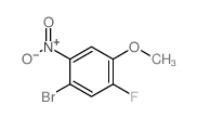 1-Bromo-5-fluoro-4-methoxy-2-nitrobenzene - Chemical structure and product image