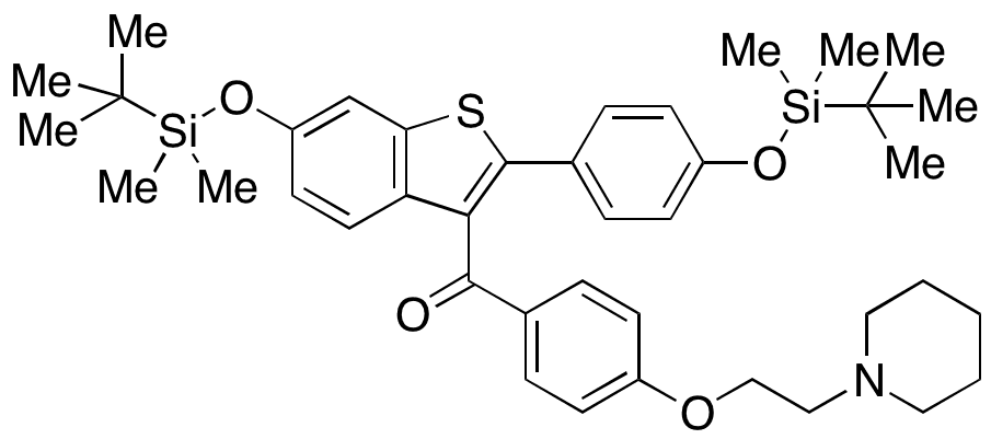 4,6-di(tert-Butyldimethylsily) Raloxifene - Chemical structure and product image