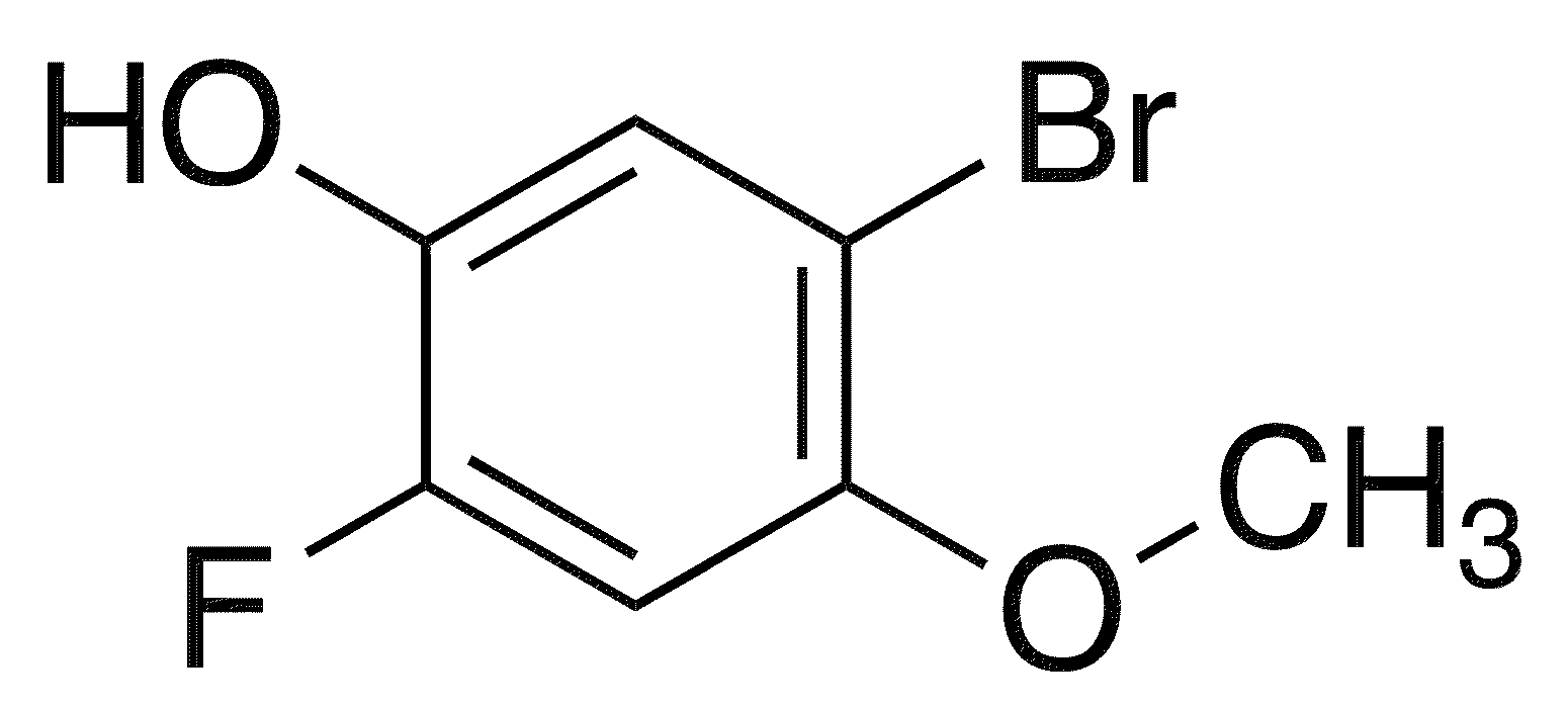 5-Bromo-2-fluoro-4-methoxyphenol - Chemical structure and product image