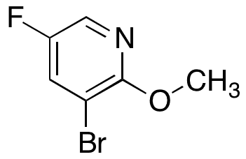 3-Bromo-5-fluoro-2-methoxypyridine - Chemical structure and product image
