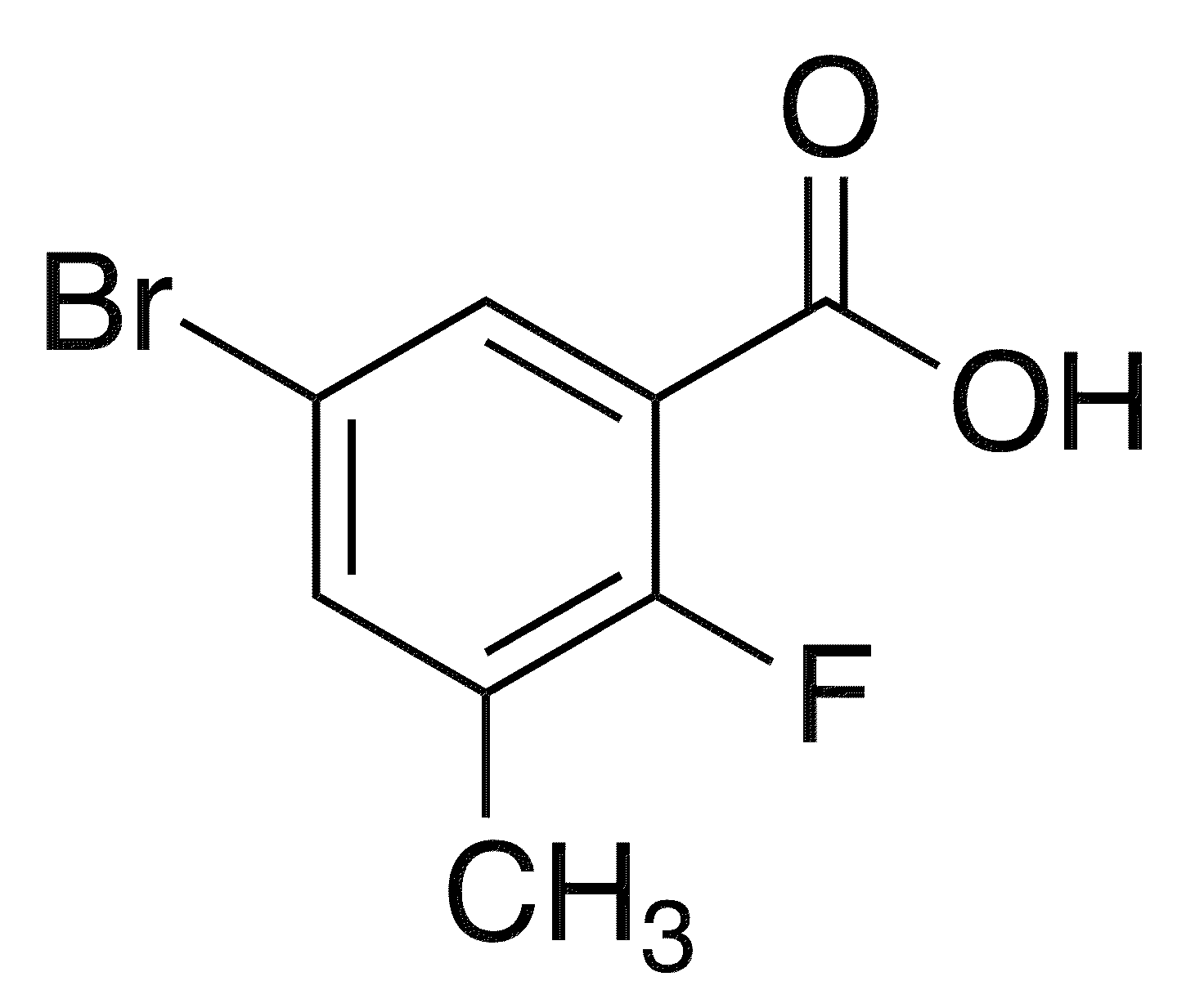 5-Bromo-2-fluoro-3-methylbenzoic acid - Chemical structure and product image