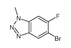 5-Bromo-6-fluoro-1-methyl-1,2,3-benzotriazole - Chemical structure and product image