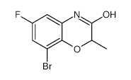 8-Bromo-6-fluoro-2-methyl-2,4-dihydro-1,4-benzoxazin-3-one - Chemical structure and product image