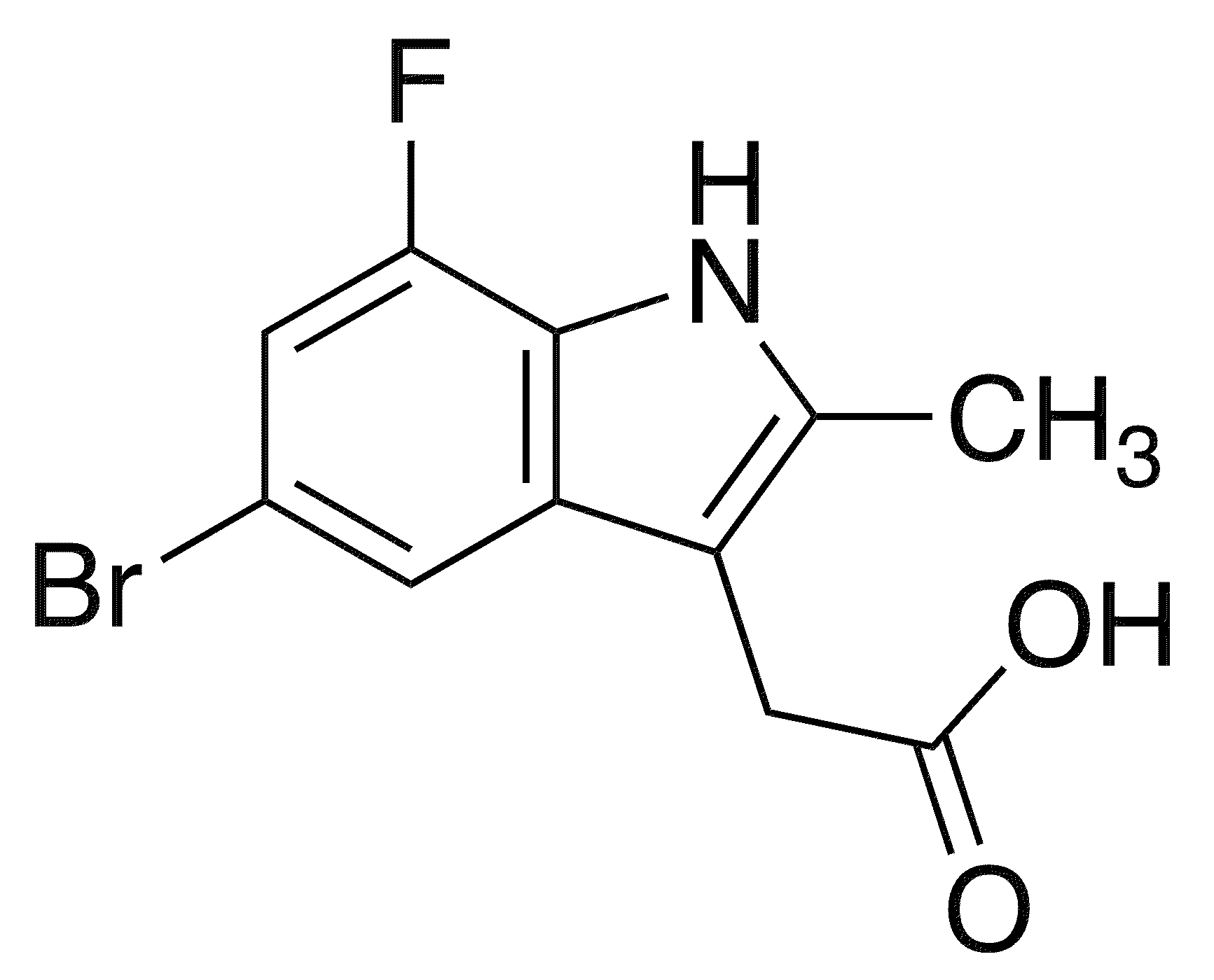 (5-Bromo-7-fluoro-2-methyl-1h-indol-3-yl)acetic acid - Chemical structure and product image