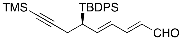 (R,E)-4-((tert-Butyldiphenylsilyl)oxy)-7-(trimethylsilyl)hept-2-en-6-ynal - Chemical structure and product image