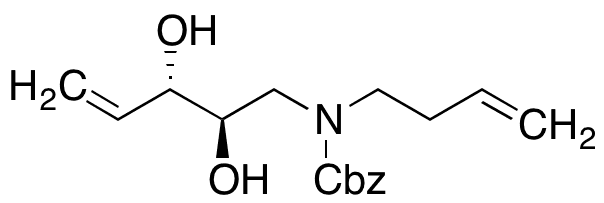 5-[3-Buten-1-yl[(phenylmethoxy)carbonyl]amino]-1,2,5-trideoxy-D-erythro-pent-1-enitol - Chemical structure and product image