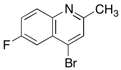 4-Bromo-6-fluoro-2-methylquinoline - Chemical structure and product image