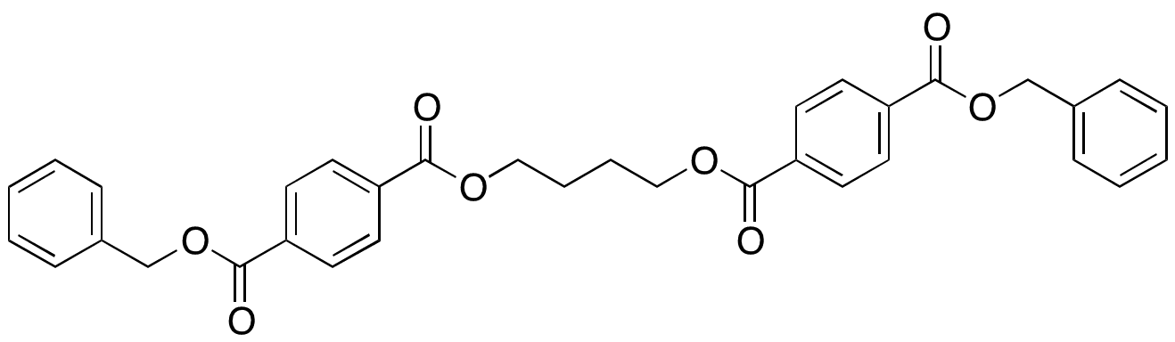 1,4-Butanediol Terephthalate Dibenzyl Ester - Chemical structure and product image