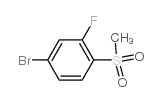 4-Bromo-2-fluoro-1-(methylsulfonyl)benzene - Chemical structure and product image