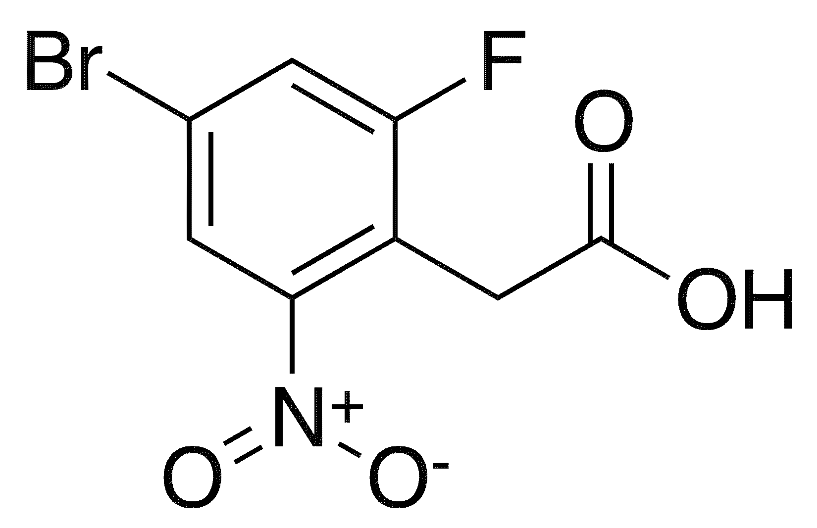 (4-Bromo-2-fluoro-6-nitrophenyl)acetic acid - Chemical structure and product image