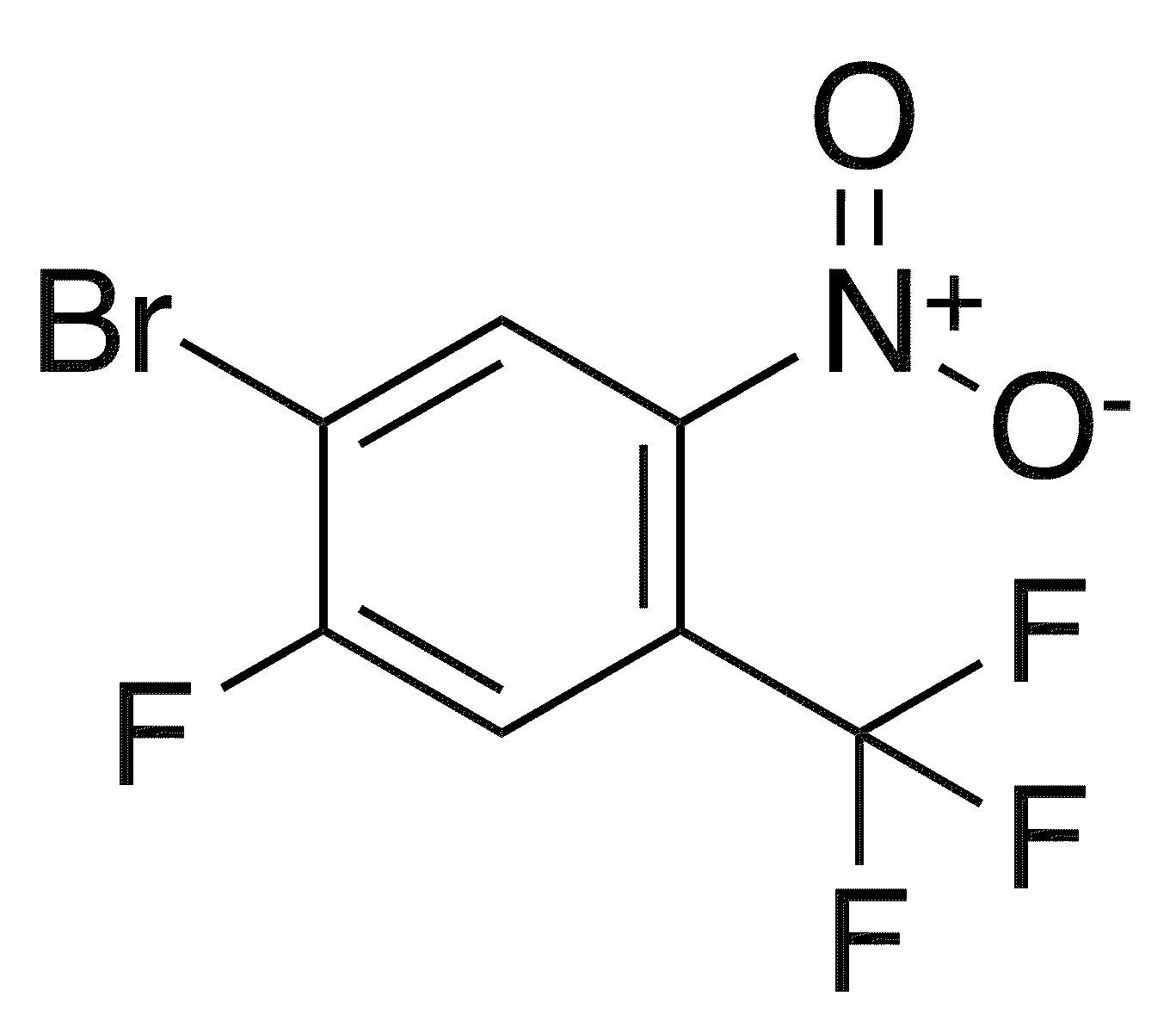 1-Bromo-2-fluoro-5-nitro-4-(trifluoromethyl)benzene - Chemical structure and product image