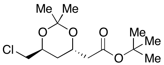 tert-Butyl 2-((4S,6S)-6-(chloromethyl(02,2-1,3-dioxan-4-yl)acetate - Chemical structure and product image