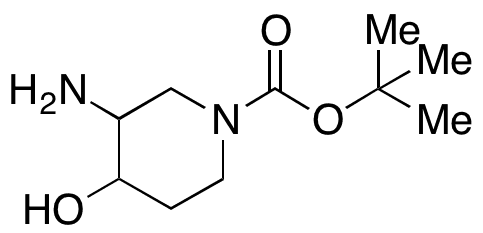 tert-Butyl 3-Amino-4-hydroxypiperidine-1-carboxylate - Chemical structure and product image