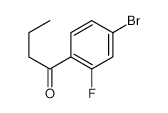 1-(4-Bromo-2-fluorophenyl)butan-1-one - Chemical structure and product image