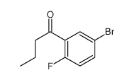 1-(5-Bromo-2-fluorophenyl)butan-1-one - Chemical structure and product image