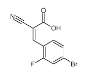 (2E)-3-(4-Bromo-2-fluorophenyl)-2-cyanoprop-2-enoic acid - Chemical structure and product image