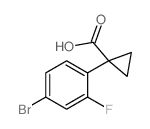 1-(4-Bromo-2-fluorophenyl)cyclopropane-1-carboxylic acid - Chemical structure and product image