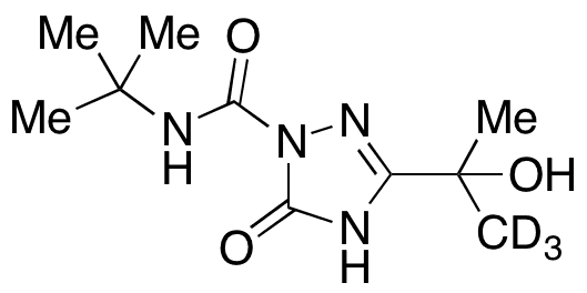 N-tert-Butyl-3-(2-hydroxypropan-2-yl)-5-oxo-4,5-dihydro-1H-1,2,4-triazole-1-carboxamide-d3 - Chemical structure and product image