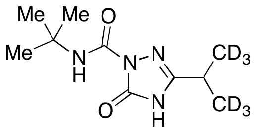 N-tert-Butyl-3-isopropyl-5-oxo-4,5-dihydro-1H-1,2,4-triazole-1-carboxamide-d6 - Chemical structure and product image