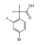 2-(4-Bromo-2-fluorophenyl)-2-methylpropanoic acid - Chemical structure and product image