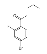 1-(4-Bromo-2-fluorophenyl)pentan-1-one - Chemical structure and product image