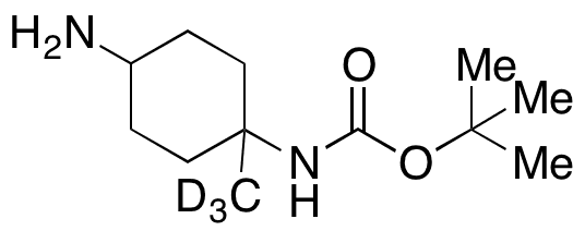 tert-Butyl N-(4-Amino-1-methylcyclohexyl)carbamate-d3 - Chemical structure and product image