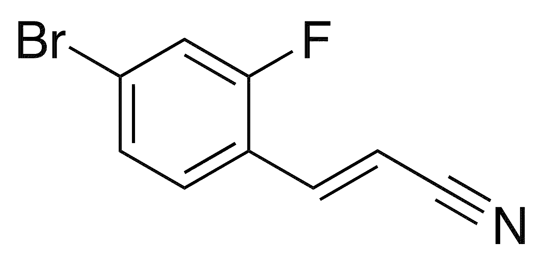 (2E)-3-(4-Bromo-2-fluorophenyl)prop-2-enenitrile - Chemical structure and product image